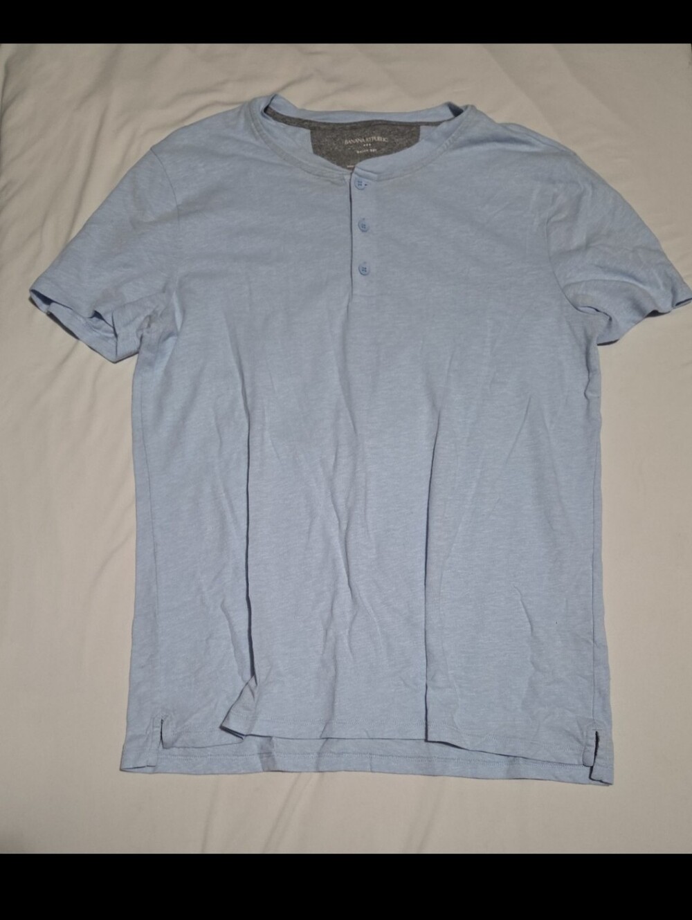 Banana republic mens medium blue short sleeve shirt #20